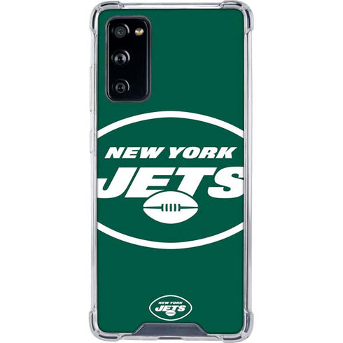 NFL New York Jets Large Logo Galaxy S20 FE Clear Case